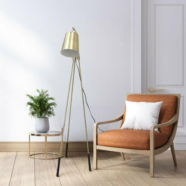 Elegant Garden Design Elegant Designs Three Legged Antique Brass  Floor Lamp with Shifting Shade LF1025-ABS